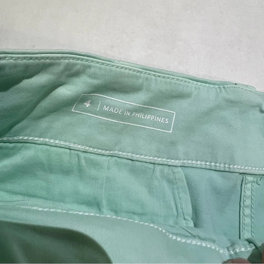 Vineyard Vines Mint Green Shorts Womens Size 4 Chino Stretch Preppy Style